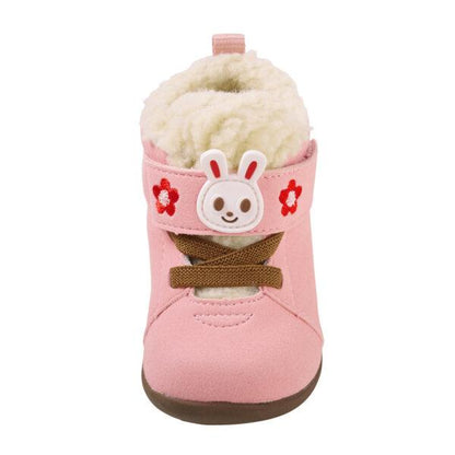 MIKIHOUSE Fleece - Lined Usako Baby Boots – Pink MIKI HOUSE