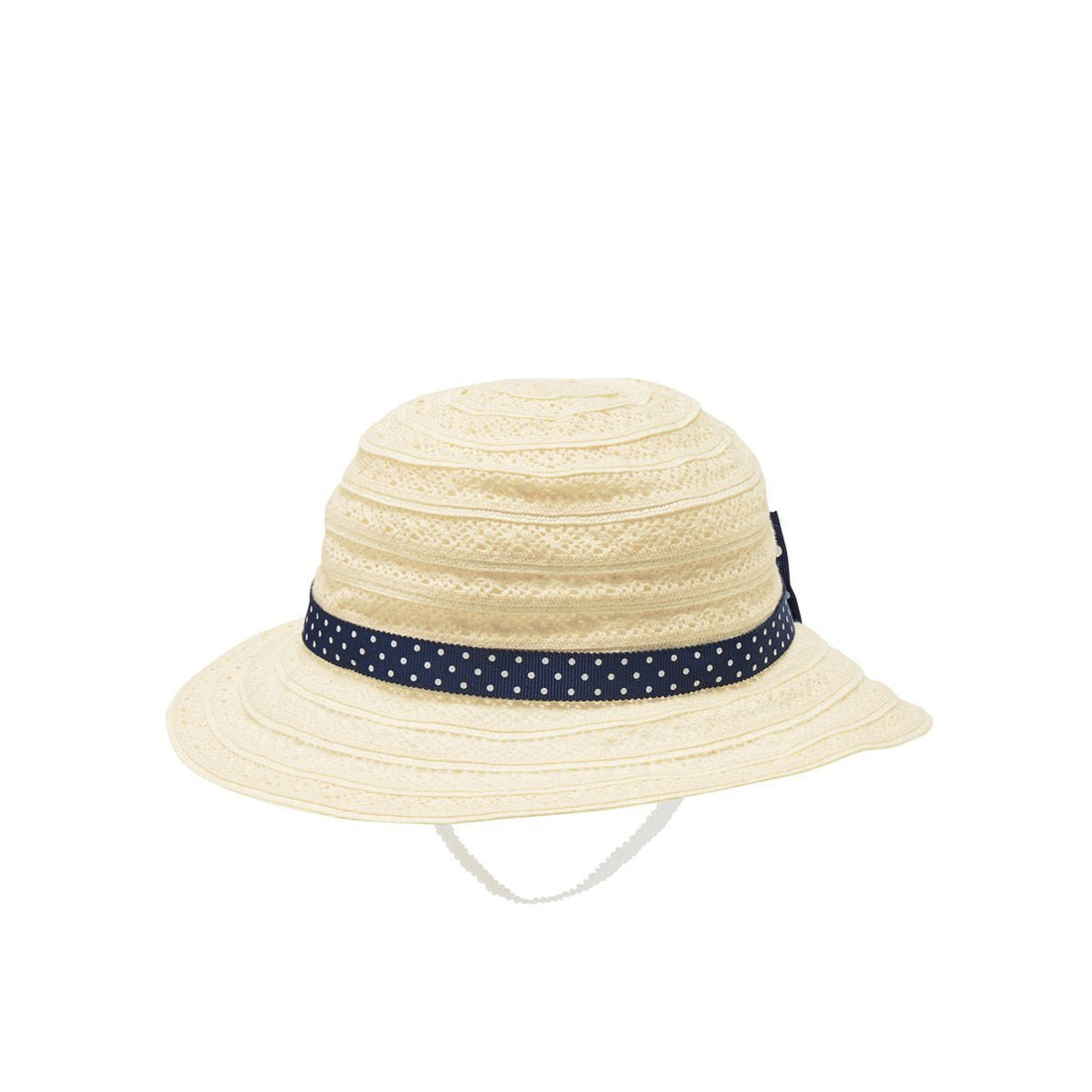 MIKIHOUSE HAT with Navy Lace Ribbon MIKI HOUSE