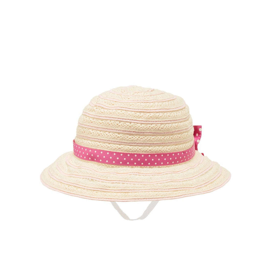 MIKIHOUSE HAT with Pink Lace Ribbon MIKI HOUSE