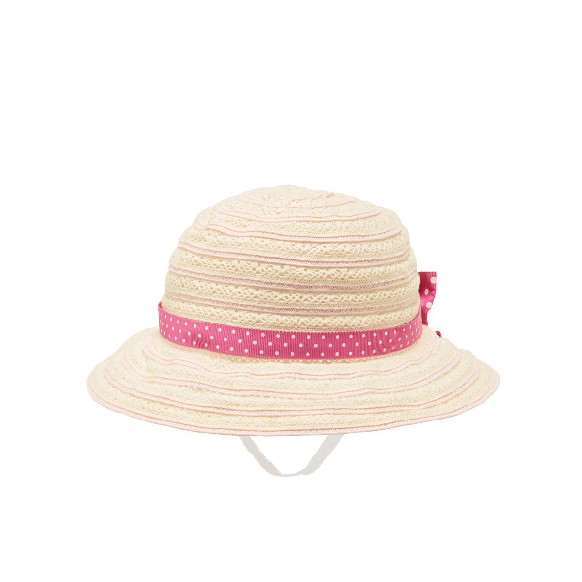 MIKIHOUSE HAT with Pink Lace Ribbon MIKI HOUSE