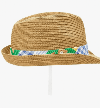 MIKIHOUSE HOT BISCUITS Straw Style Fedora Hat MIKI HOUSE