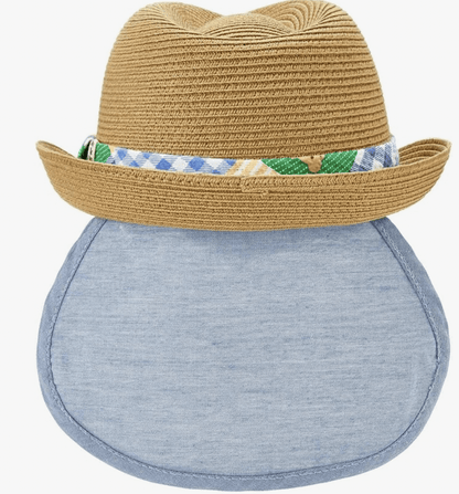 MIKIHOUSE HOT BISCUITS Straw Style Fedora Hat MIKI HOUSE