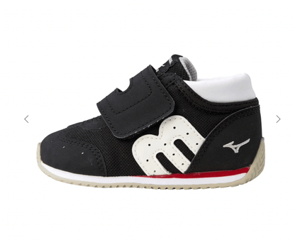 Mikihouse Mizuno collaboration second baby shoes - Black MIKI HOUSE