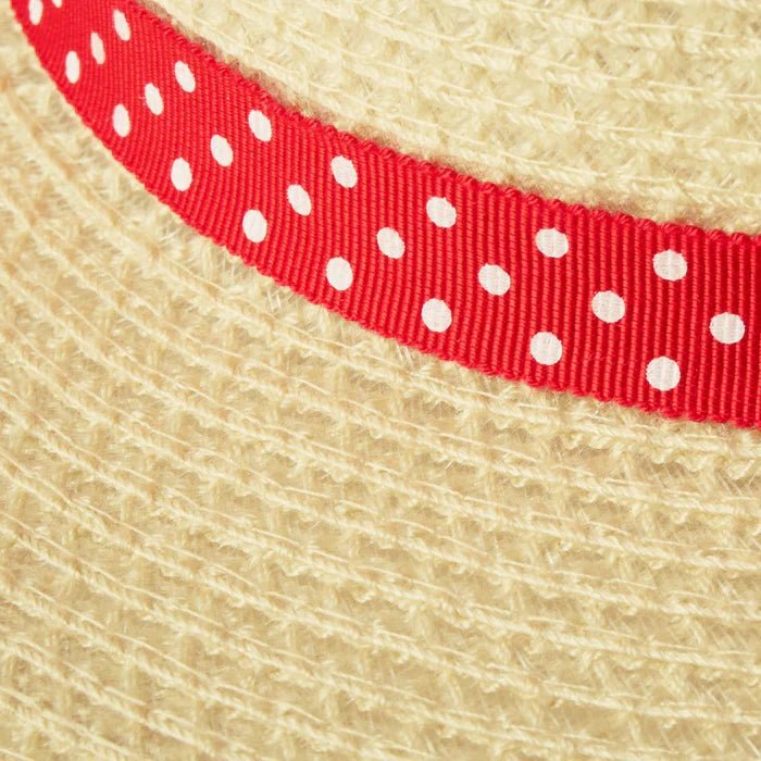 Mikihouse Red summer hat with red bunny - Red Mikihouse