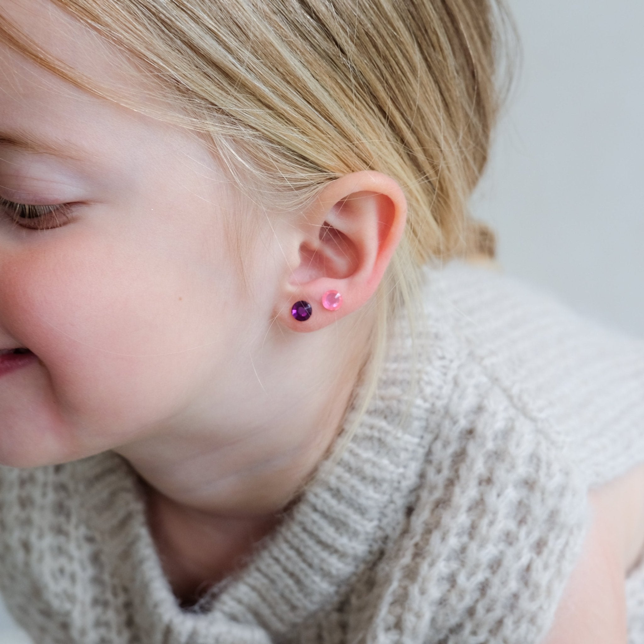 Mimi &amp; Lula Bright gem stick on earrings Mimi &amp; Lula