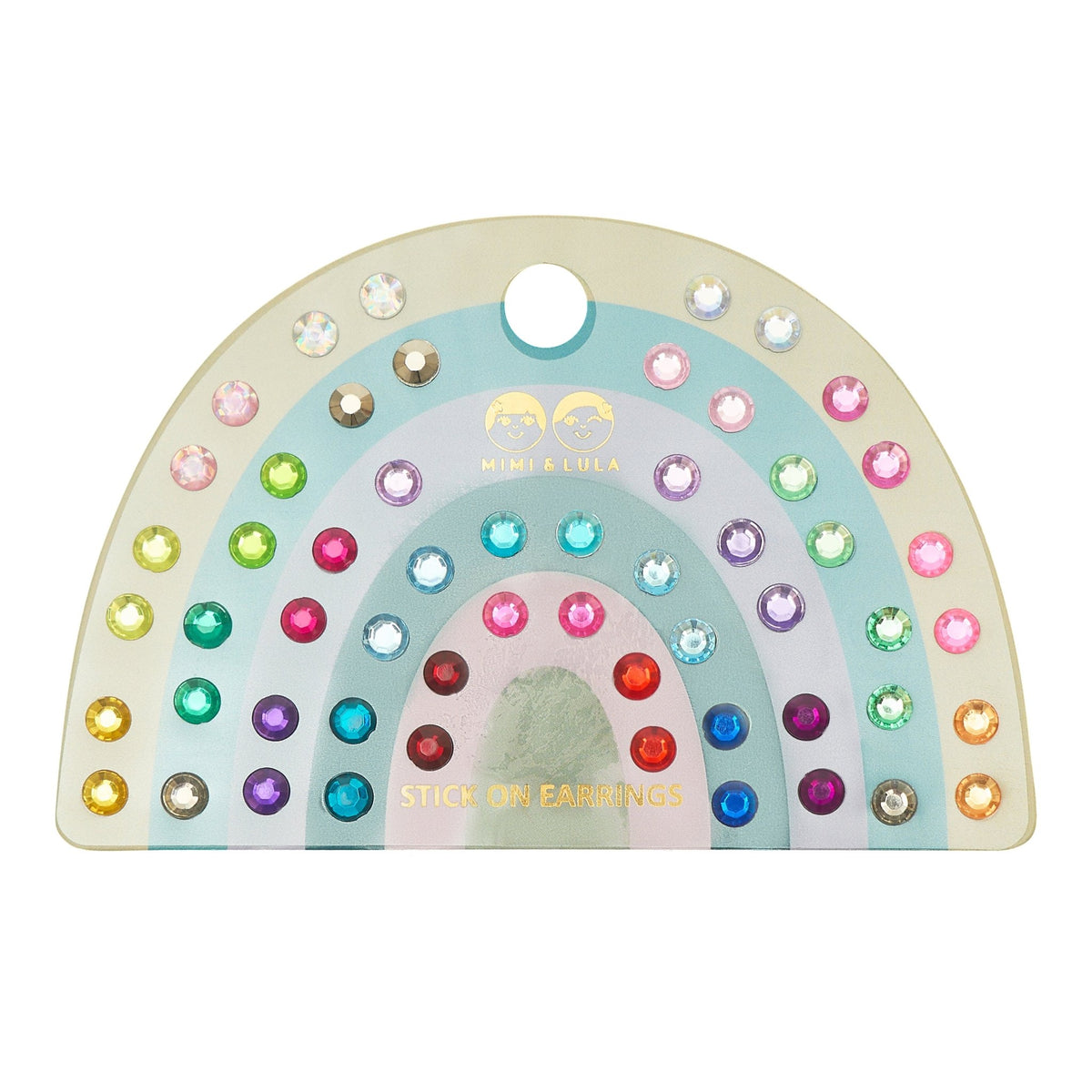 Mimi &amp; Lula Bright gem stick on earrings Mimi &amp; Lula