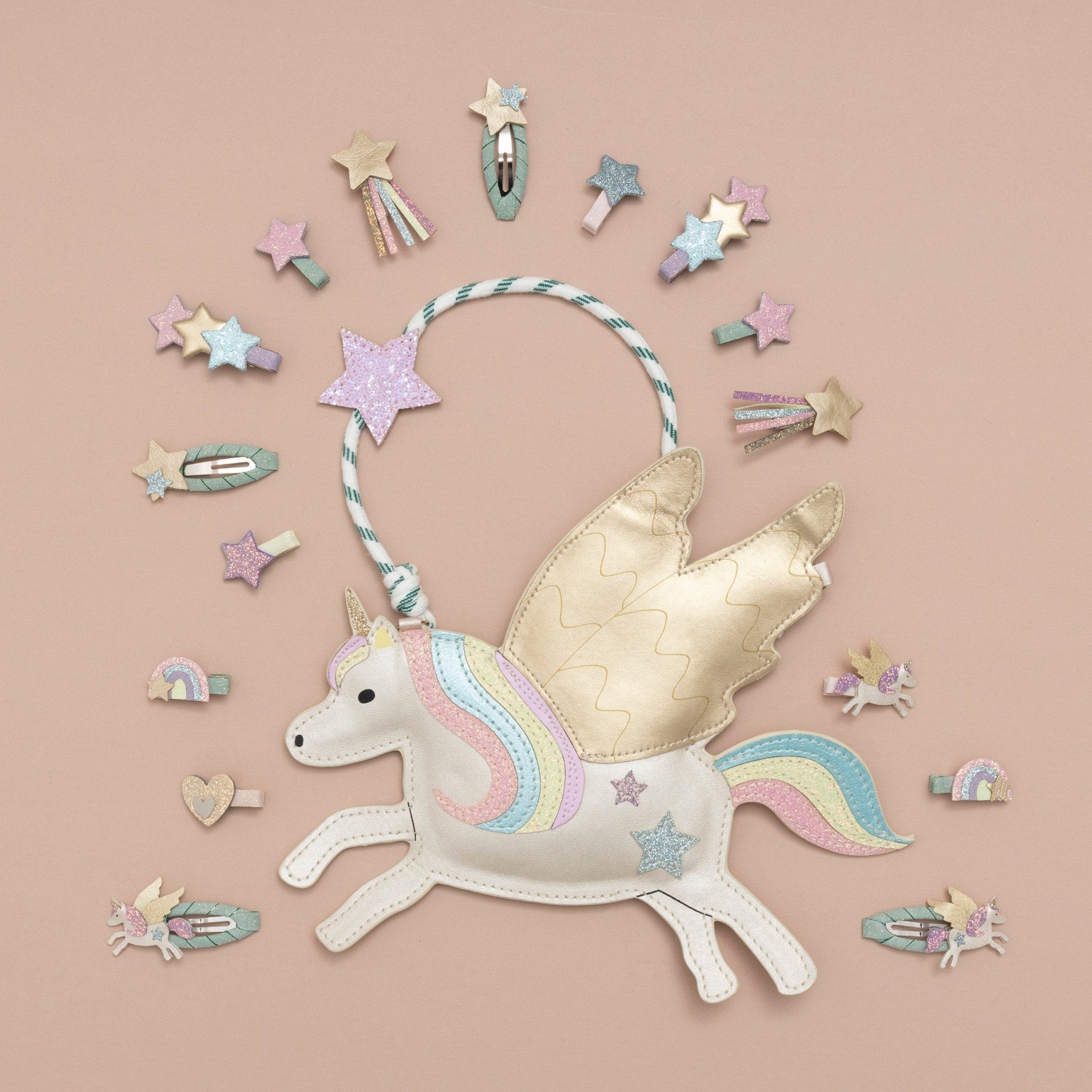 Mimi &amp; Lula Flying unicorn clip set Mimi &amp; Lula