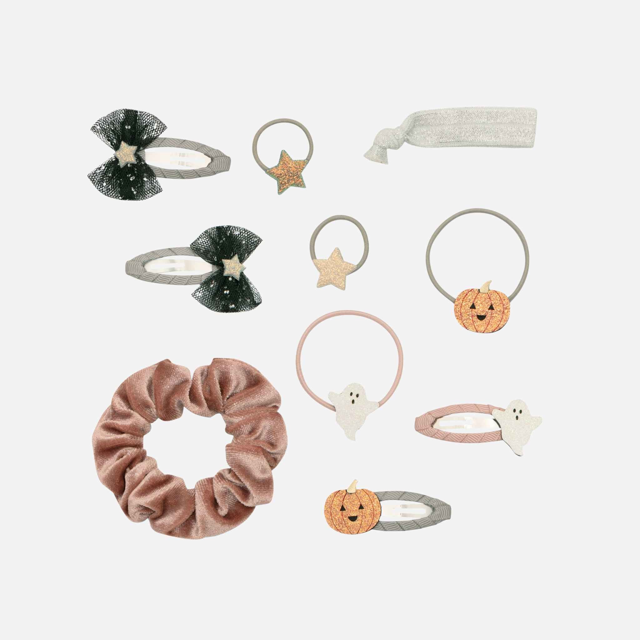Mimi &amp; Lula Halloween Pouch Set of 10 Hair Accessories