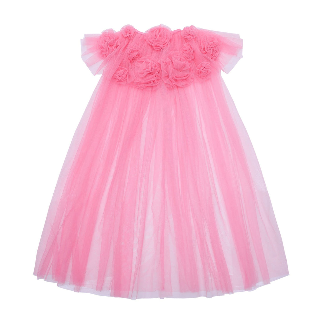 Mimi &amp; Lula Pink ruffle flower cape Mimi &amp; Lula