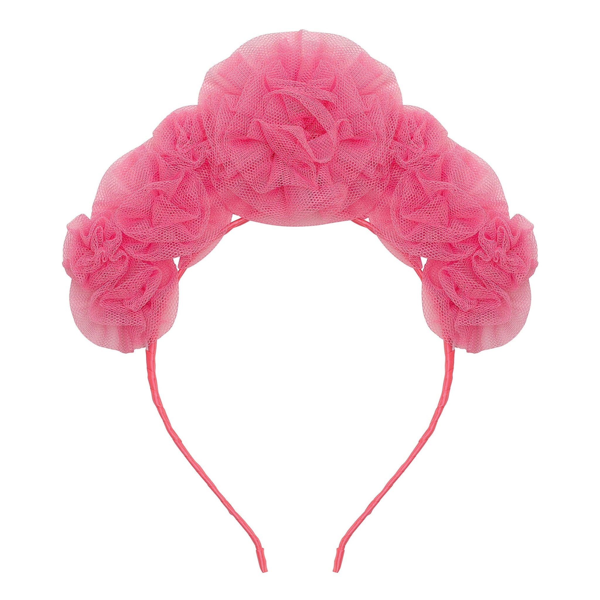 Mimi &amp; Lula Pink ruffle flower headdress Mimi &amp; Lula