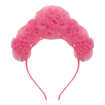 Mimi &amp; Lula Pink ruffle flower headdress Mimi &amp; Lula