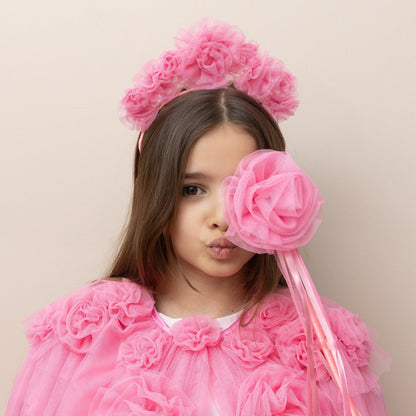 Mimi &amp; Lula Pink ruffle flower wand Mimi &amp; Lula