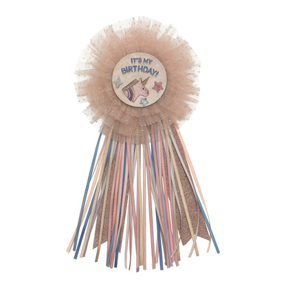 Mimi &amp; Lula Unicorn birthday badge Mimi &amp; Lula