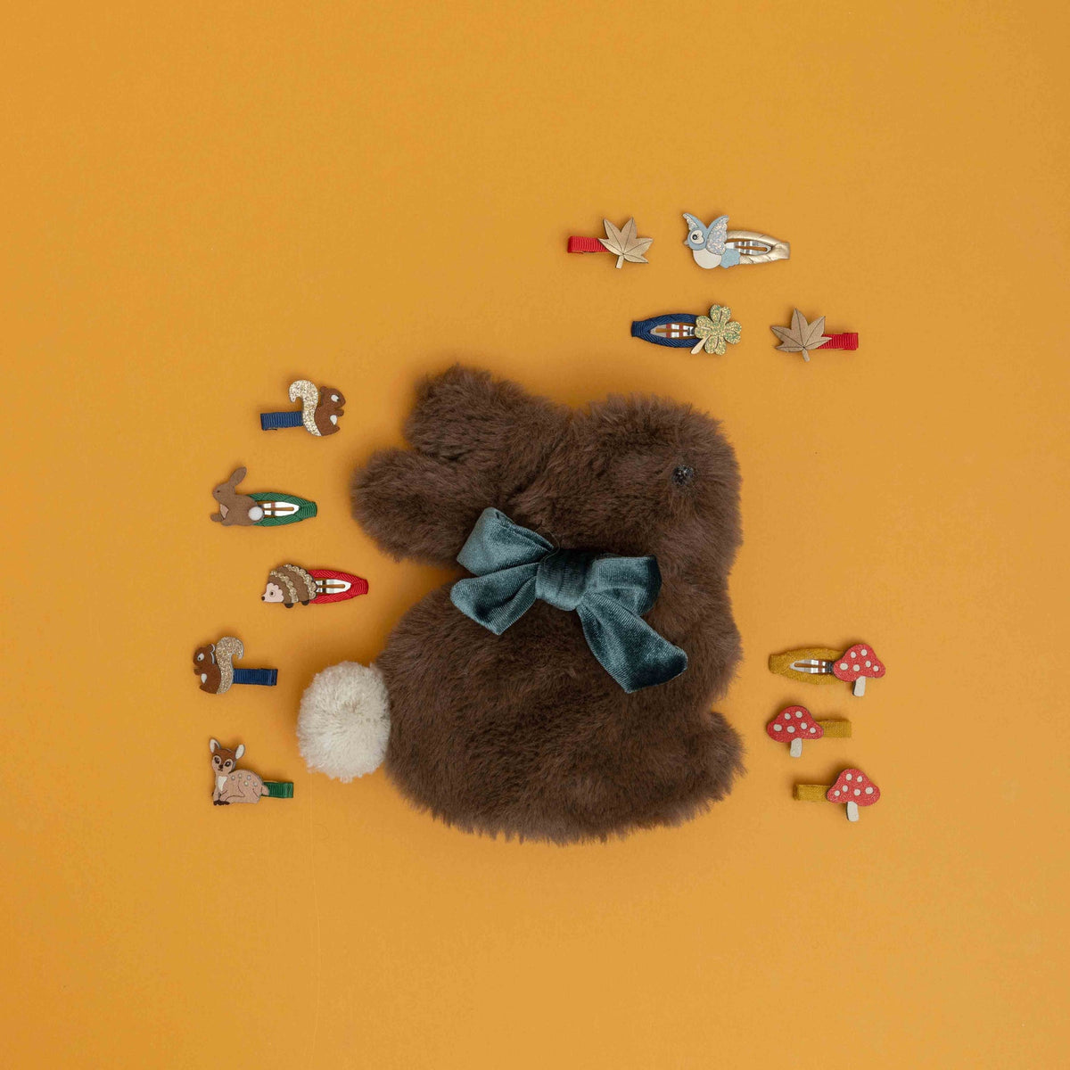 Mimi &amp; Lula Winter Bunny Bag in woodland accessory setting