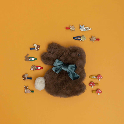 Mimi &amp; Lula Winter Bunny Bag in woodland accessory setting