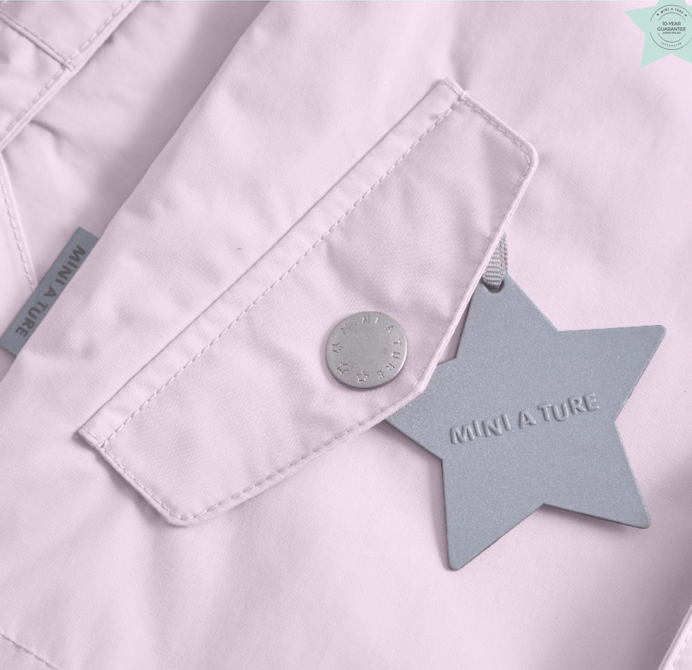 Mini a Ture MATWALLY fleece lined spring jacket. GRS - Thistle Mini a Ture