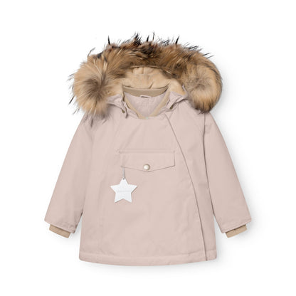 Mini a ture MATWANG fleece lined winter jacket fur. GRS - Cloudy Rose Mini a Ture