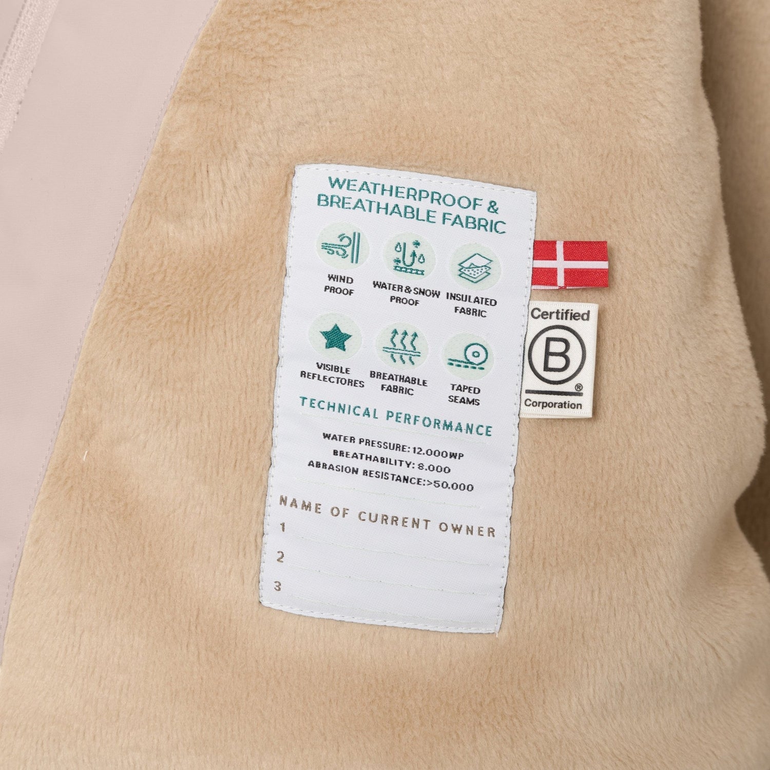 Mini a ture MATWANG fleece lined winter jacket fur. GRS - Cloudy Rose Mini a Ture