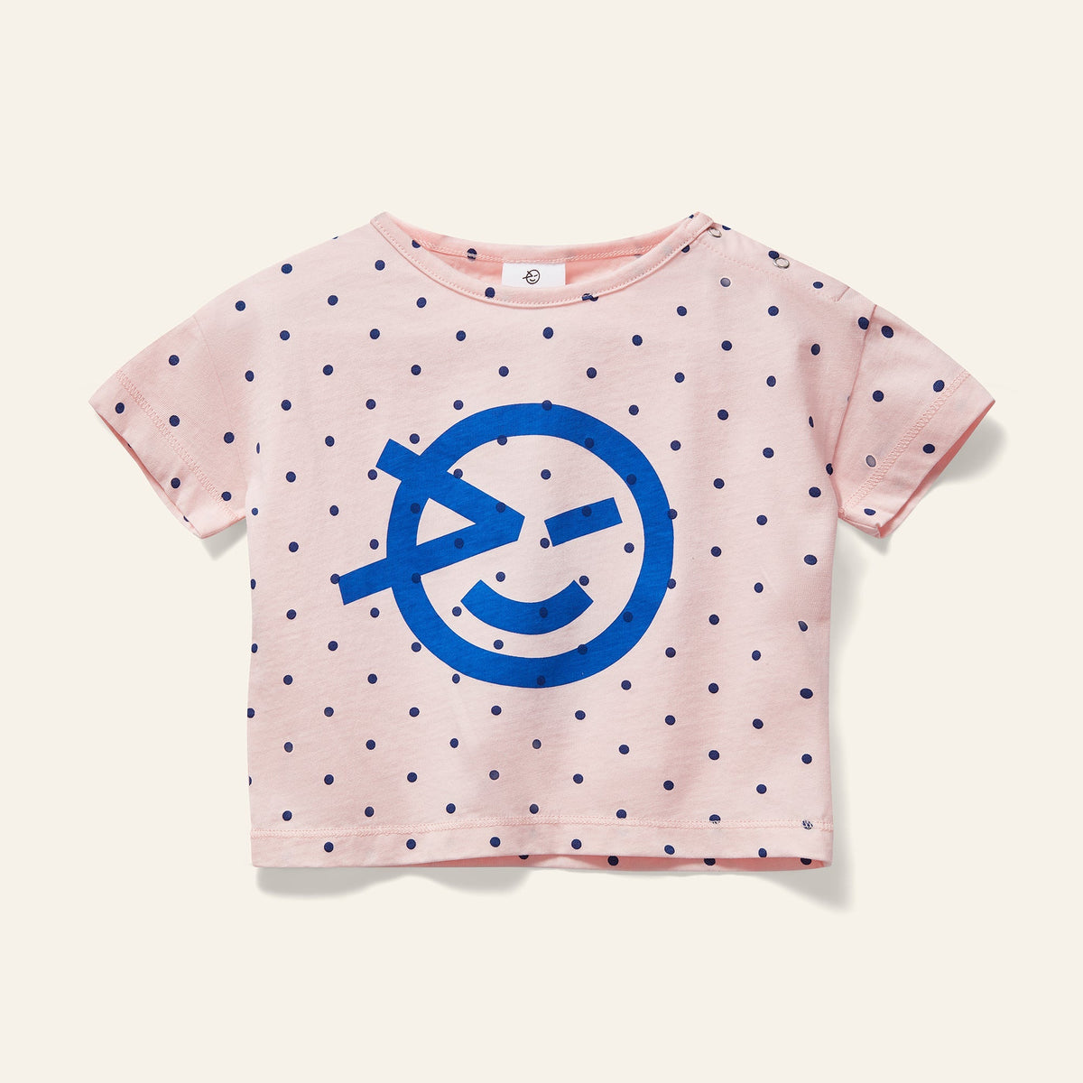 Mini Wynken Tee - Pale Pink Polka Wynken