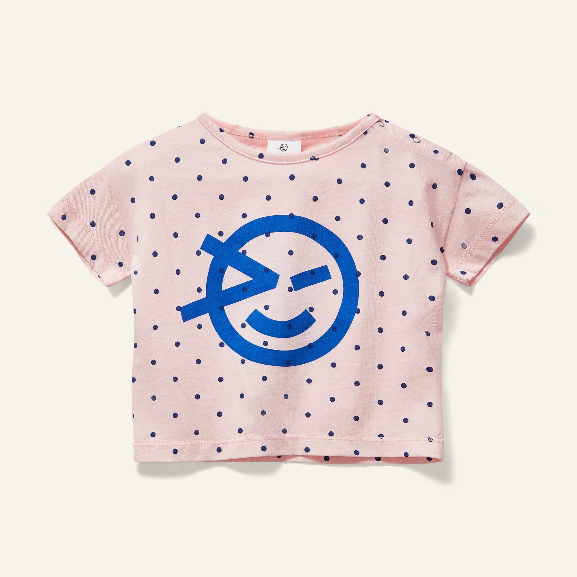 Mini Wynken Tee - Pale Pink Polka Wynken