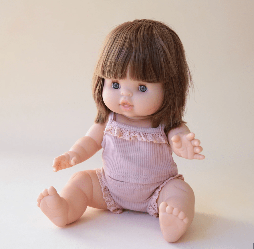 Minikane 13” baby girl doll Chloe in pink