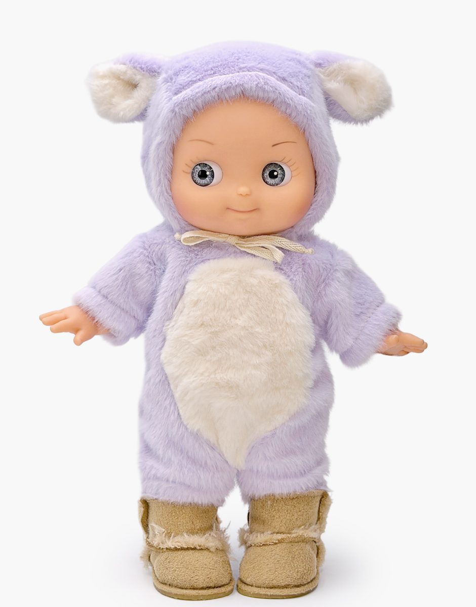 Minikane Alice 27 cm Fantasia doll in a lilac fawn outfit; styled with footwear sold separately