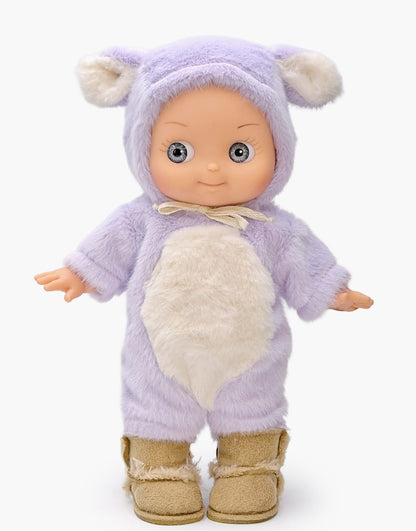 Minikane Alice 27 cm Fantasia doll in a lilac fawn outfit; styled with footwear sold separately