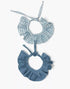 Minikane Doll Scrunchie Set in Blue Jean & Blue Vichy Cotton Gauze Minikane