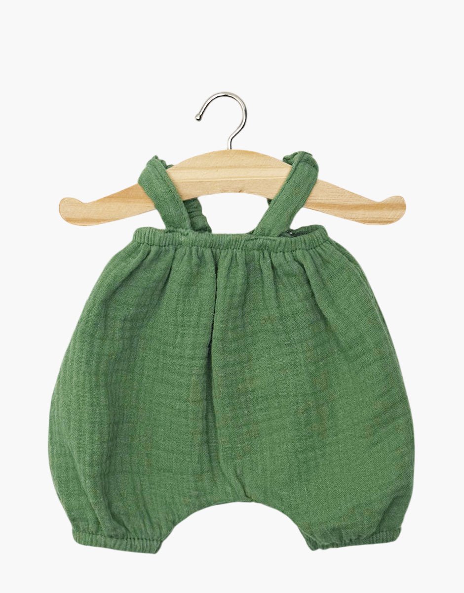 Minikane Kim Doll Bloomers in Green Cotton Gauze Minikane