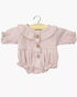 Minikane Léonore Long Sleeve Romper – Orchid Pink Cotton Gauze | 34 & 37cm Doll Outfit Minikane