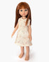 Minikane Christi Amigas doll wearing a Hélène cotton gauze Iva dress
