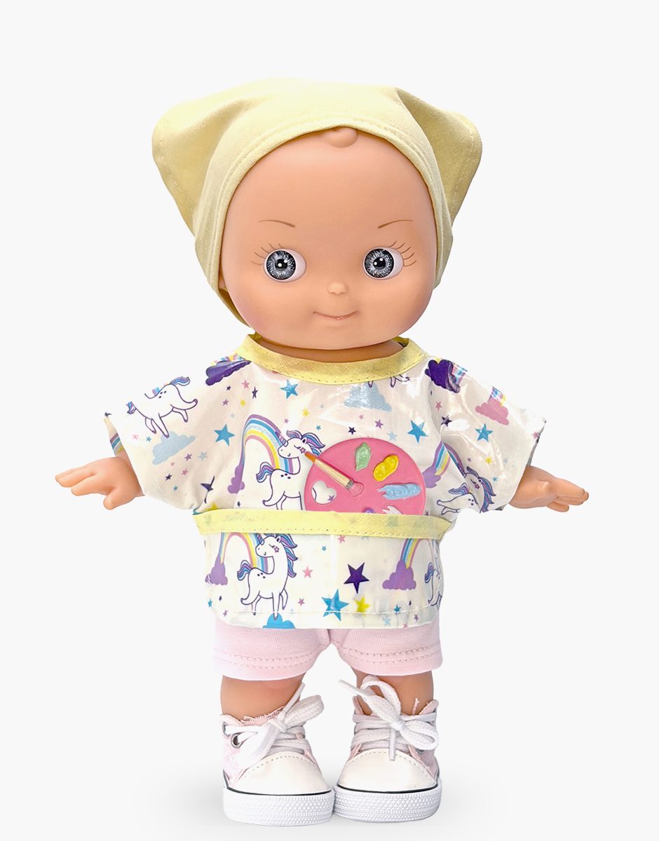 Minikane Alice Mini Panchas School Doll | Unicorn Painting Outfit (10.6 in) - image 2