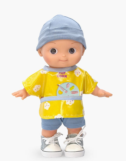 Minikane Basile Mini Panchas School Doll | Popcorn Painting Outfit (10.6 in) - image 2
