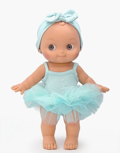 Minikane Ninon Mini Panchas Ballet Doll | Mint Blue Tutu (10.6 in) - image 1