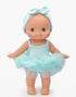 Minikane Ninon Mini Panchas Ballet Doll | Mint Blue Tutu (10.6 in) - image 1