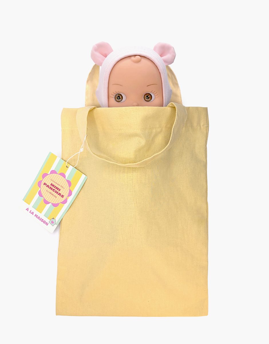 Minikane Ninon Mini Panchas Home Doll | Pink Mouse Outfit (10.6 in) - image 3