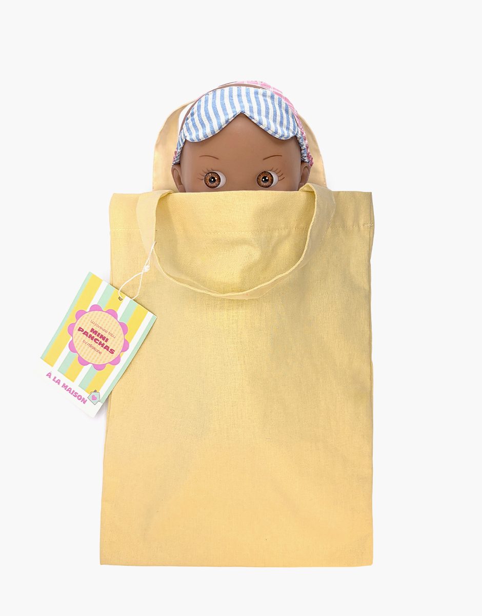 Minikane Noah Mini Panchas Bedtime Doll | Blue Striped Pajamas (10.6 in) - image 3