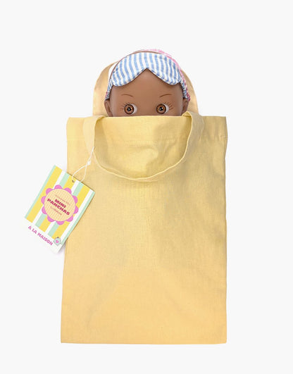 Minikane Noah Mini Panchas Bedtime Doll | Blue Striped Pajamas (10.6 in) - image 3