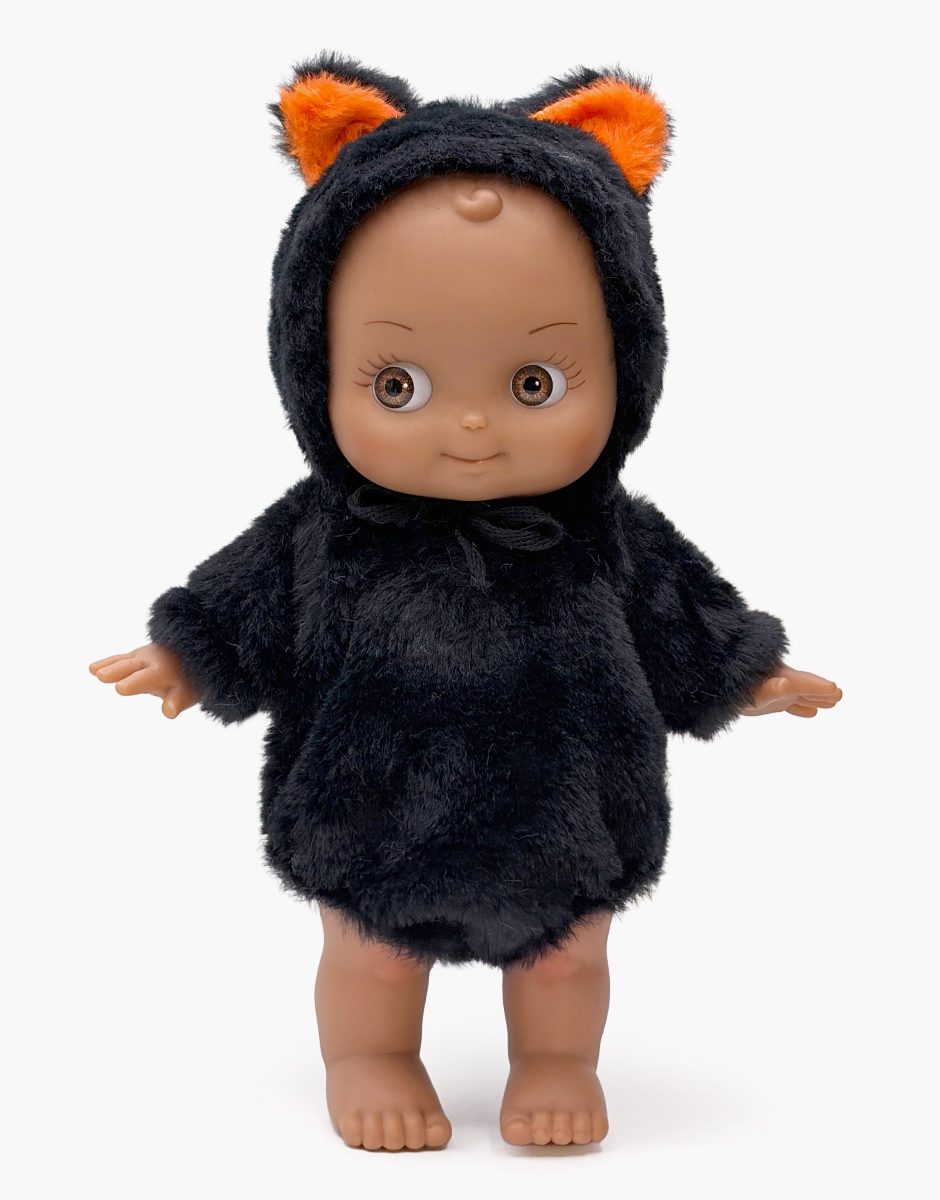 Minikane Noah Mini Panchas Doll &amp; Black Cat Outfit