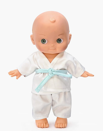 Minikane Zébulon Mini Panchas Judo Doll | Judoka Outfit (10.6 in) - image 1