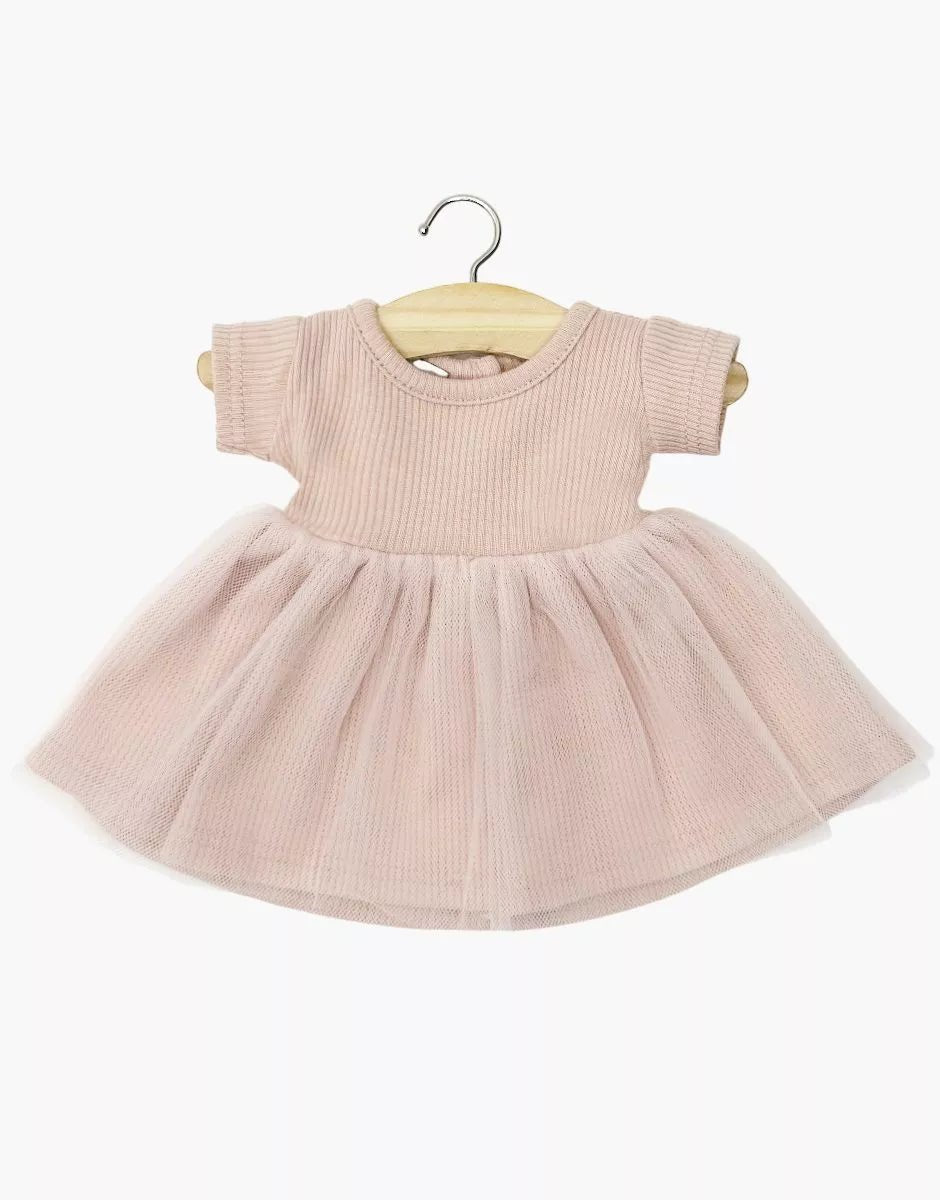 Minikane Rosana Short - Sleeved Tutu –Rose | 34 &amp; 37cm Doll Outfit Minikane