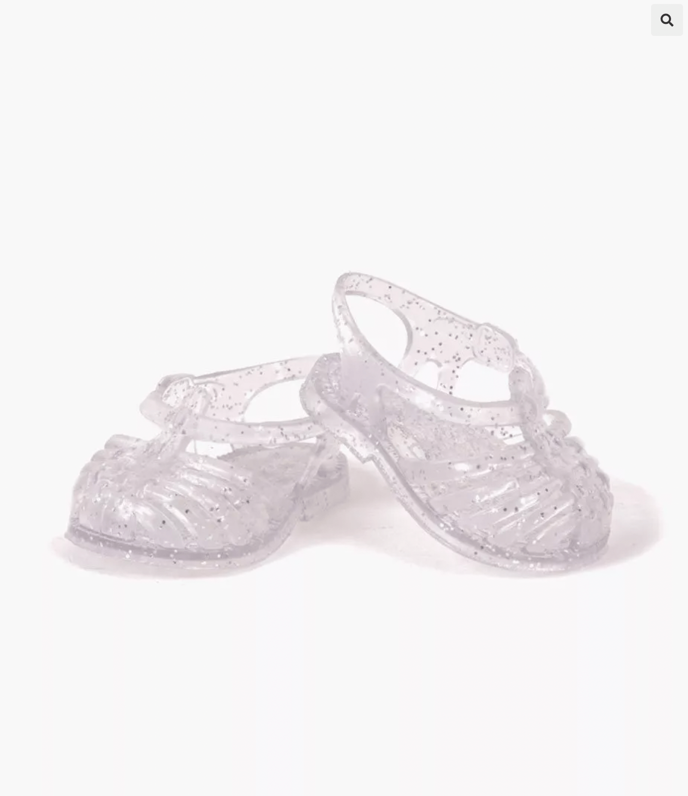 Minikane Sun Beach Sandals for Gordis Doll with glittery silver Minikane