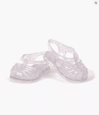 Minikane Sun Beach Sandals for Gordis Doll with glittery silver Minikane