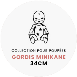 Minikane Sun Beach Sandals for Gordis Doll with glittery silver Minikane