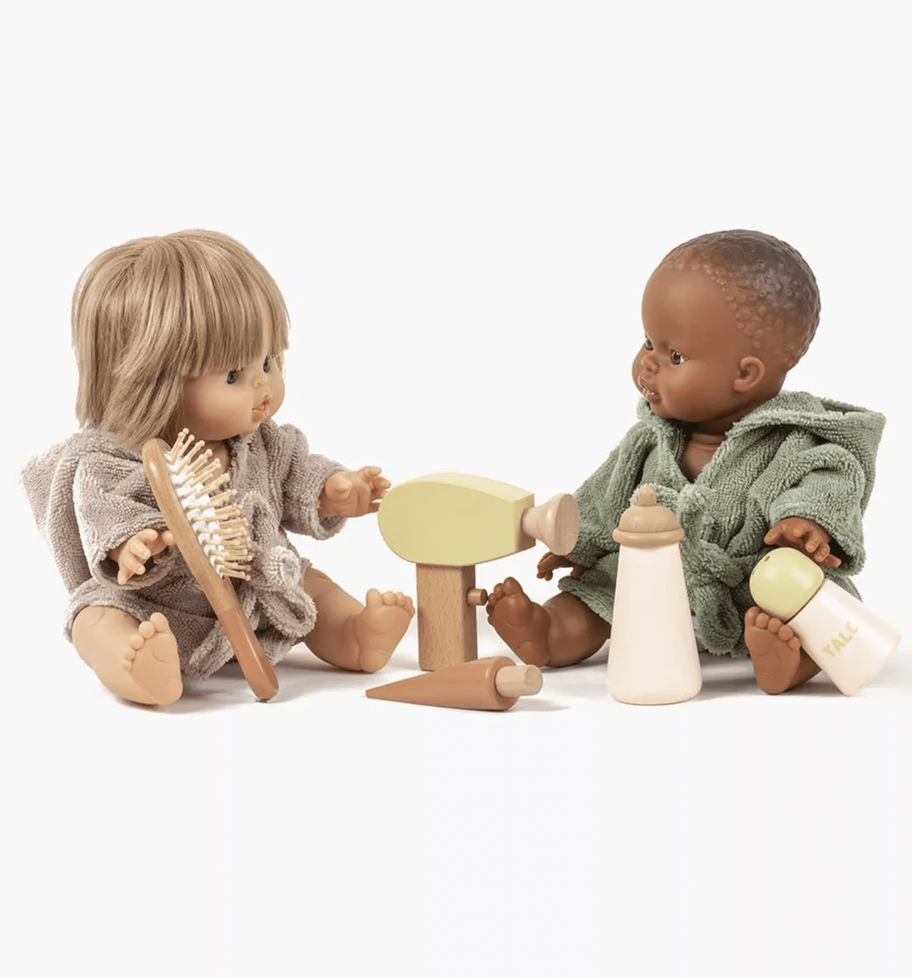 Minikane Wooden Toilet Set – Pretend Play Accessories for Kids &amp; Dolls Minikane