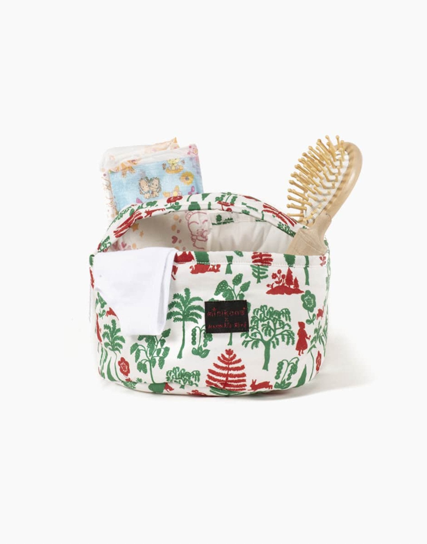 Minikane x Nathalie Lété – Nursery Trees &amp; Chaperon basket and its 4 accessories Minikane