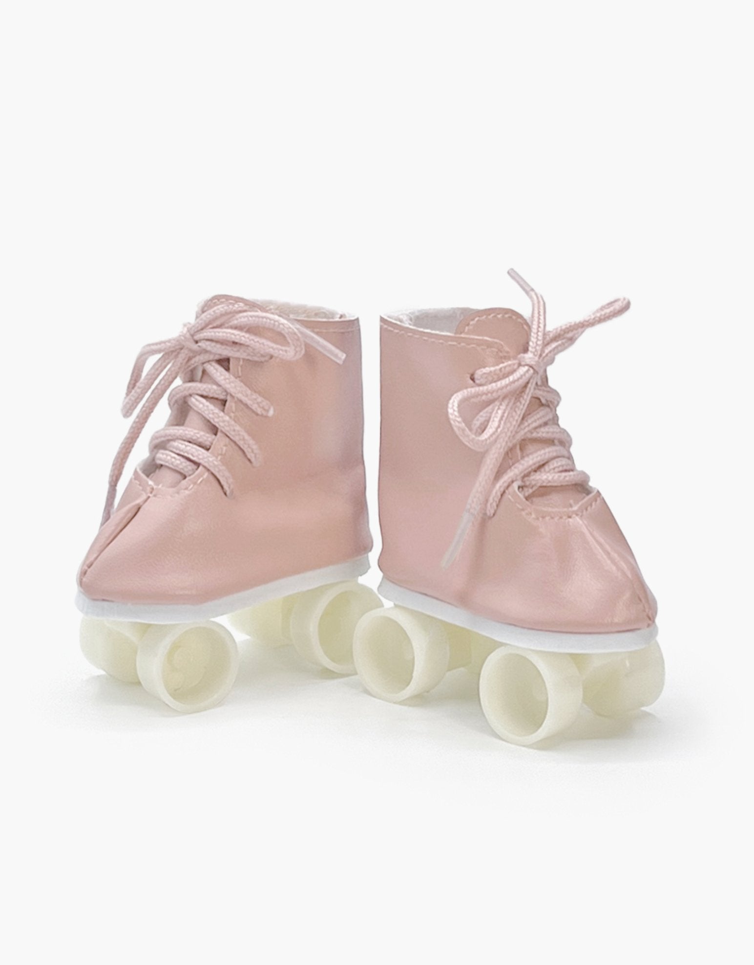 Minkane Pair of pink faux leather roller skates Minikane - enjoykidsus