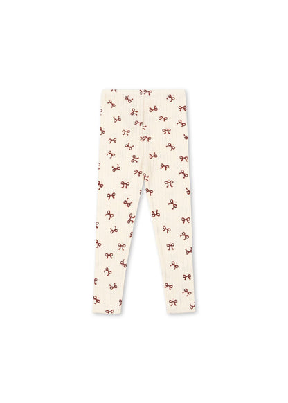 MINNIE LEGGINGS - bow rouge Konges Sløjd
