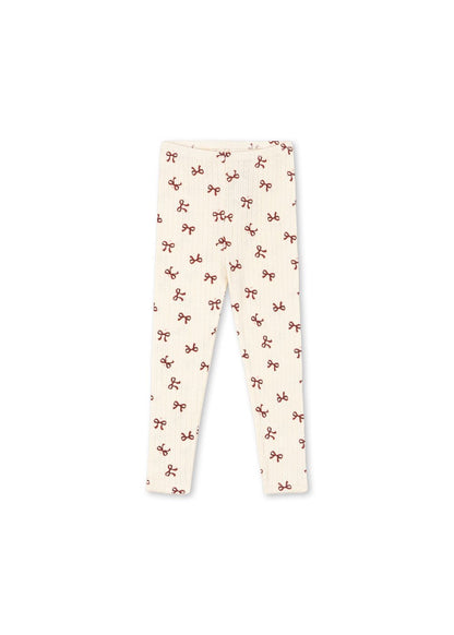 MINNIE LEGGINGS - bow rouge Konges Sløjd
