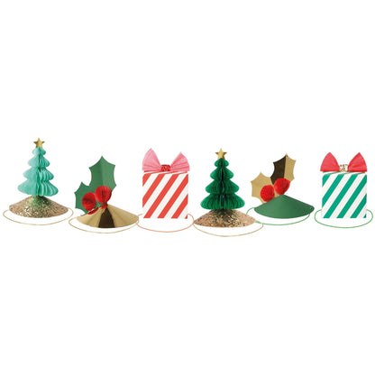 Mixed Christmas Party Hats (x 6) Meri Meri - enjoykidsus